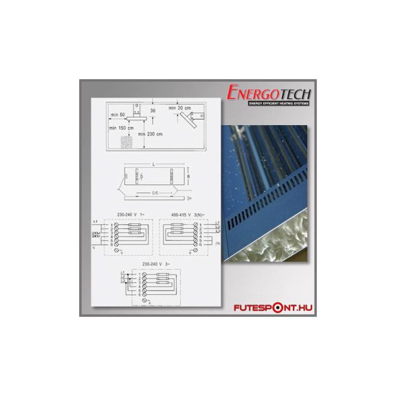 Energotech Energoinfra Industry EIR infra sugárzó, svéd ipari fűtés